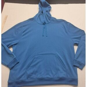 SB Tech men's Cool Play blue pullover hoodie drawstring front pocket sz. XXL